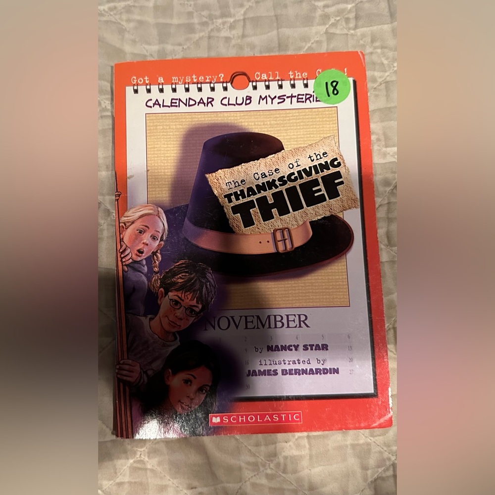 Scholastic Calendar Club Mysteries- The case of the Thanksgiving thief